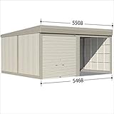 タクボガレージ　カールフォーマ　CS-S5460　多雪型　標準型　2台用　『シャッター車庫　ガレージ』 ムーンホワイト