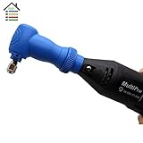 ROOH-Blue Right Angle Converter Rotary Tool Attachment fit for Original Dremel 4000 3000 275 Electri