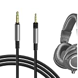 Geekria ケーブル ナイロン編組 互換性 オーディオコードオーディオテクニカ ATH ATH-M50, ATH-M50X, ATH-M40X, ATH-M70X, ATH-M40ヘッドホンケーブル、2.5mm に適合する 1.2m