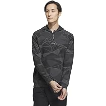 【新品】adidas メンズ ジオメトリック ハーフジップ フーディー　L adidas パーカー ジオメトリック ハーフジップ 長袖フーディー