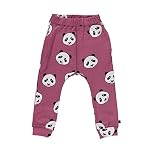 【Smafolk スマフォルク】Pants with panda face Mesa rose カラー:ピンク p0000gyx ベビー 長ズボン パンツ 出産お祝い キッズ 子供服