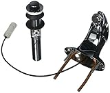 American Standard Reliant 3シングルメタルレバーハンドルセンターセット洗面所蛇口withメタルポップアップ排水接続速度 7385.040.002 1