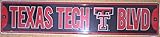 テキサスTech Blvdエンボスメタルストリートサイン – str20077 – ブラック