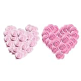 KESOTO 約200個　花の頭　フラワー　造花　バラ　薔薇の花　DIY　装飾