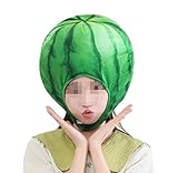 [DOKiDOKi] スイカ 帽子 コスプレ【可愛い】 変身 マスク 頭部 被り物 ぬいぐるみ 着ぐるみ かぶりもの ふわふわ 可愛い キュート ハロウィン すいか 果物 フルーツ 八百屋
