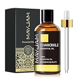 MAYJAM エッセンシャルオイル カモミール 100ml アロマオイル 精油 天然100% カモミールオイル アロマ ディフューザー／加湿器用 芳香用 プレゼント