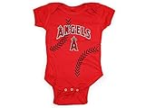 【ノーブランド品】【子供用】OUTER STUFF MLB 【NEWBORN & INFANT FAN-TASTIC BASEBALL BODYSUIT】 (3-6MONTHS, LA エンゼルス-L