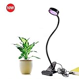 Tutent 植物育成LEDライト 10W USB給電 グリップ型 ガチョウの頚造形クリップ ライト LED水耕栽培ランプ クリップライト 室内でも植物がすくすく育つ 赤/青16LED 省エネ