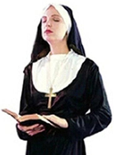 コスプレ 修道女 シスター 修道服 教会 修道院 仮装 ハロウィン クリスマス パーティ ロザリオ 天使 衣装 頭布 十字架 ３点セット 十字架セット 福美康 の最安値と通販店 取扱店なし サープラ