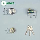 MIWA(美和ロック) U9シリンダー TRUタイプ　鍵 交換 取替え 扉厚28mm向け MCY-219 強化ガラスドア TRU