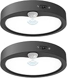 【節電対策-5年保証】OCIOC LED人感センサー シーリングライト 2160lm 4畳 18w 超薄デザイン 洗面所 トイレ キッチン 廊下 玄関 小型 天井照明 工事不要 リモコンなし メーカー5年保証 黒枠 昼光色 2個入り
