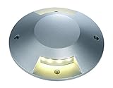SLV Lighting 4227372U Big LED Plot Round Cover For LED Insert, 2 Slots, Silver Grey Finish [並行輸入品]