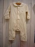 肌触りの良いベロアカバーオール 日本製 ベビー服 80 ベージュ
