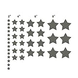 n. Sunforest 40グレーStars Confettiビニール壁デカール取り外し可能なDIY飾りステッカー赤ちゃん保育園壁アート壁画