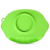 チャミ 自分で食べる練習に 安全なシリコン製 ベビー食事マット本体 送料込み グリーン