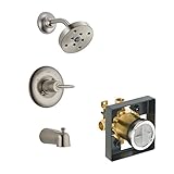Delta Delta KTSGR-T14485H2O-SS Grail Tub/Shower Kit Pressure-Balance Single-Function Cartridge, Bril