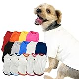 SPIRAL-style 国産無地Ｔシャツ（小型、中型犬） 犬服 犬の服 tシャツ 小型犬 中型犬 大型犬 冬服 春 夏 可愛い おもしろ 着せやすい お揃い かわいい ブランド セール 散歩 袖あり 長袖 伸びる 日本製 ホワイト S