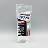 Cambridge zipits100 pcs- 4 " 18ポンド引張強度、Mini /軽量Dutyナイロンケーブルタイ、ナチュラル