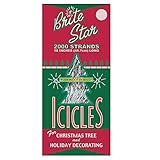 BRITE STAR Silver 18-Inch Icicle Tinsel - 2000 Strands by Brite Star