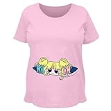 Peek A BooベビーHarley Quinn :マタニティコットンTシャツ US サイズ: S カラー: ピンク