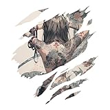 EARLFAMILY 13cm 日本の入れ墨の芸者の涙のアニメ車のステッカーのオートバイのヘルメットのステッカーのビニールの装飾