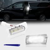 POPMOTORZ トヨタ 新型 アルファード40系 ヴェルファイア 40 カーテシランプ 3列のLEDスライドドアスポットランプ ドアウェルカムライト2列目 後席スライドドア用トヨタ車種専用設計 純正交換 カプラーON設計 取付簡単 左右2個セットホワイト
