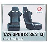 HOBBY DESIGN 1/24 レジン製 スポーツシート J バケットシート 自動車模型 (hd030612)
