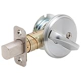 Schlage b80 626 12 – 287 10 – 116 134 N N SL片側デッドボルト、サテンクロームカラー：サテンクロームサイズ: 1パックモデル: b80 626 12 – 28