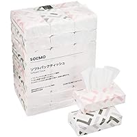[Amazonブランド] SOLIMO ソフトパックティッシュ 320枚160組 x 24パック入