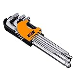 ボールポイント L形 ロング 六角棒 レンチセット 9本組