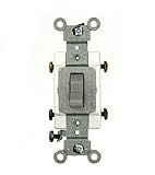 Leviton CSB2-20G 20 Amp, 120/277 Volt, Toggle Double-Pole AC Quiet Switch, Commercial Grade, Groundi