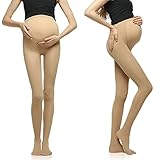 Amilia マタニティタイツ 320デニール レギンス あったか 産前用タイツ 調節可能 臨月まで対応