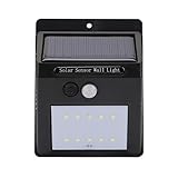 防水 LED ライトソーラーパネル PIR センサー LED 庭