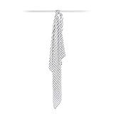 lulujo Baby Rayon Sourced Bamboo Muslin Swaddling Blanket, Black Messy Stripe, 47 x 47 by lulujo Bab