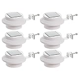(6 Pack) White Solar Outdoor Garden Utility Gutter Roof LED Light [並行輸入品]