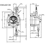 遠藤工業 (ENDO) バランサー (急速巻上げ防止装置付)　EWA-30