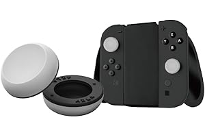 【Switch2用アナログスティックカバー 】AZLA FitSense for SWITCH 2[TM] Gray [2ペア] 特殊高品質アンチダストシリコン採用 幅広形状エルゴノミクスデザイン 二重構造設計でしっかりホールド Joy-Con2/S