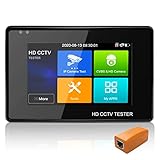 Henkion CCTV テスター 5 で 1 IP カメラ テスター、4 K TVI CVI AHD CVBS IPC カメラ テスター、4 インチ タッチ画面、高速 ONVIF、サポート DC 12 v 入力 POE DC 48 v 出力、アナログ Coxial HD カメラ Vedio 入力、HD CCTV テスター-IPC 1800 ADH プラスします。