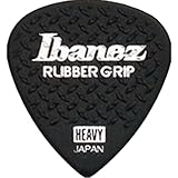 Ibanez 滑り止め素材を使用したピック Grip Wizard Series Rubber Grip Pick 1.0mm ブラック 6枚パック PA16HRG-BK