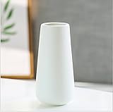 花瓶 陶器花器 フラワーベース おしゃれ 北欧 生け花 家の装飾 Flower Vase 白 (白)