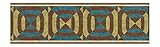 York Wallcoverings BG1696BDSMP Border Portfolio Contempo Bull's Eye 8-Inch x 10-Inch Wallpaper Borde