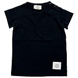 《年間定番》ZERO standard(ゼロスタンダード)19/-ラフィ天竺胸ポケット付き半袖Tシャツ 100cm /BK NO.B-100102