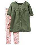 カーターズ Carter's チュニック 長袖 レオーパード柄 ＆ レギンス 2点セット 2-Piece Top & Legging Set 24M (83-86cm) [並行輸入品]