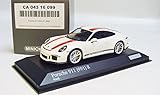 PMA ミニチャンプス 1/43 ポルシェ 911 (991) R プレゼンテーション ホワイ...