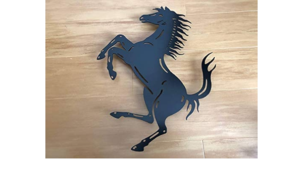 Amazon Co Jp フェラーリ Ferrari 壁掛け用跳ね馬エンブレム 金属製 新品 即納 ホーム キッチン
