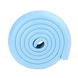 スカイブルーで2x2m / 13フィート高密度シリコンクロームドアプロテクターフォームエッジバンパーが怪我から守ります