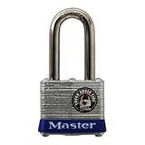 マスターロック1 – 9 / 16 in。ラミネート加工スチール南京錠with 1 – 1 / 2 in。シャックル