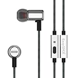 EasySMX Metal 10mm Driver Stereo Audio Microphone In-Ear Noise Isolating Earphone with Environmental