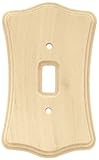 Liberty木製Scallopedスイッチ壁スイッチプレート/プレート/カバー Single 64641 1