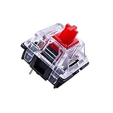 Gateronレッドメカニカルキースイッチ(赤軸) |リニアストローク（linear）スイッチ|3ピン|メカニカルゲーミングキーボード用DIY交換可能スイッチガテロン 軸 Gateron レッドメカニカルキースイッチ 赤軸 リニア linear スイッチ 3ピン メカニカルゲーミングキーボード DIY （20個）